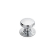 This is an image of a Delamain - Ringed Knob 35mm - Polished Chrome that is availble to order from T.H Wiggans Architectural Ironmongery in Kendal in Kendal.