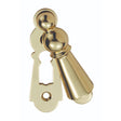 This is an image of Carlisle Brass - Delamain Large Covered Escutcheon - Polished Brass available to order from T.H Wiggans Architectural Ironmongery in Kendal, quick delivery and discounted prices.