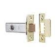 This is an image of a Carlisle Brass - Tubular Latch Heavy Sprung 64mm - Polished Brass that is availble to order from T.H Wiggans Architectural Ironmongery in Kendal.