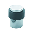 This is an image of Eurospec - Steelworx Floor Mounted Pedestal Door Stops - Bright Stainless Steel available to order from T.H Wiggans Architectural Ironmongery in Kendal, quick delivery and discounted prices.