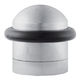 This is an image of Carlisle Brass - Floor Mounted Door Stop - Satin Chrome available to order from T.H Wiggans Architectural Ironmongery in Kendal, quick delivery and discounted prices.