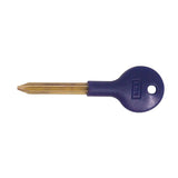 This is an image of a Carlisle Brass - Security Door Bolt Key (Long) - Blue that is availble to order from T.H Wiggans Architectural Ironmongery in Kendal.