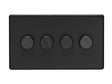 This is an image showing Eurolite 4 Gang Dimmer - Matt Blackecmb4dled available to order from T.H. Wiggans Ironmongery in Kendal, quick delivery and discounted prices.