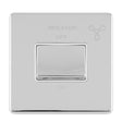 This is an image showing Eurolite Concealed 3mm 6Amp Fan Isolator Switch - Polished Chrome (With White Trim) ecpcfsww available to order from T.H. Wiggans Ironmongery in Kendal, quick delivery and discounted prices.