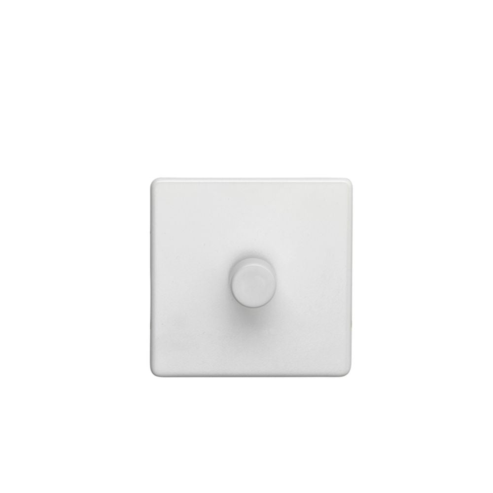 This is an image showing Eurolite Concealed 3mm 1 Gang Dimmer - White (With White Trim) ecw1dled available to order from T.H. Wiggans Ironmongery in Kendal, quick delivery and discounted prices.
