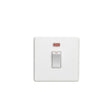 This is an image showing Eurolite Concealed 3mm 20Amp Switch with Neon Indicator - White (With White Trim) ecw20adpswnw available to order from T.H. Wiggans Ironmongery in Kendal, quick delivery and discounted prices.