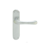 This is an image of Carlisle Brass - Ibra Lever On Backplate - Latch available to order from T.H Wiggans Architectural Ironmongery in Kendal, quick delivery and discounted prices.