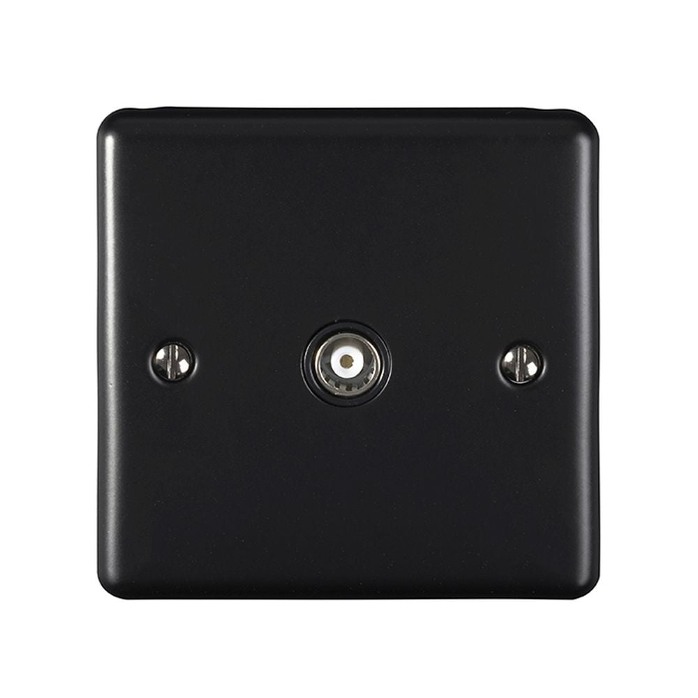 This is an image showing Eurolite Enhance Decorative TV - Matt Black (With Black Trim) en1tvmbb available to order from T.H. Wiggans Ironmongery in Kendal, quick delivery and discounted prices.