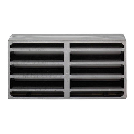 This is an image of a Eurospec - Intumescent Air Transfer Vent Grille 150 x 150mm - Silver that is availble to order from T.H Wiggans Architectural Ironmongery in Kendal in Kendal.