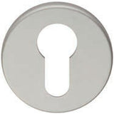This is an image of Eurospec - Euro Profile Escutcheon - Satin Anodised Aluminium available to order from T.H Wiggans Architectural Ironmongery in Kendal, quick delivery and discounted prices.