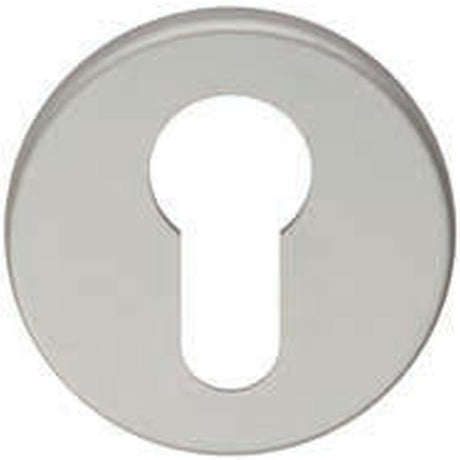 This is an image of Eurospec - Euro Profile Escutcheon - Satin Anodised Aluminium available to order from T.H Wiggans Architectural Ironmongery in Kendal, quick delivery and discounted prices.