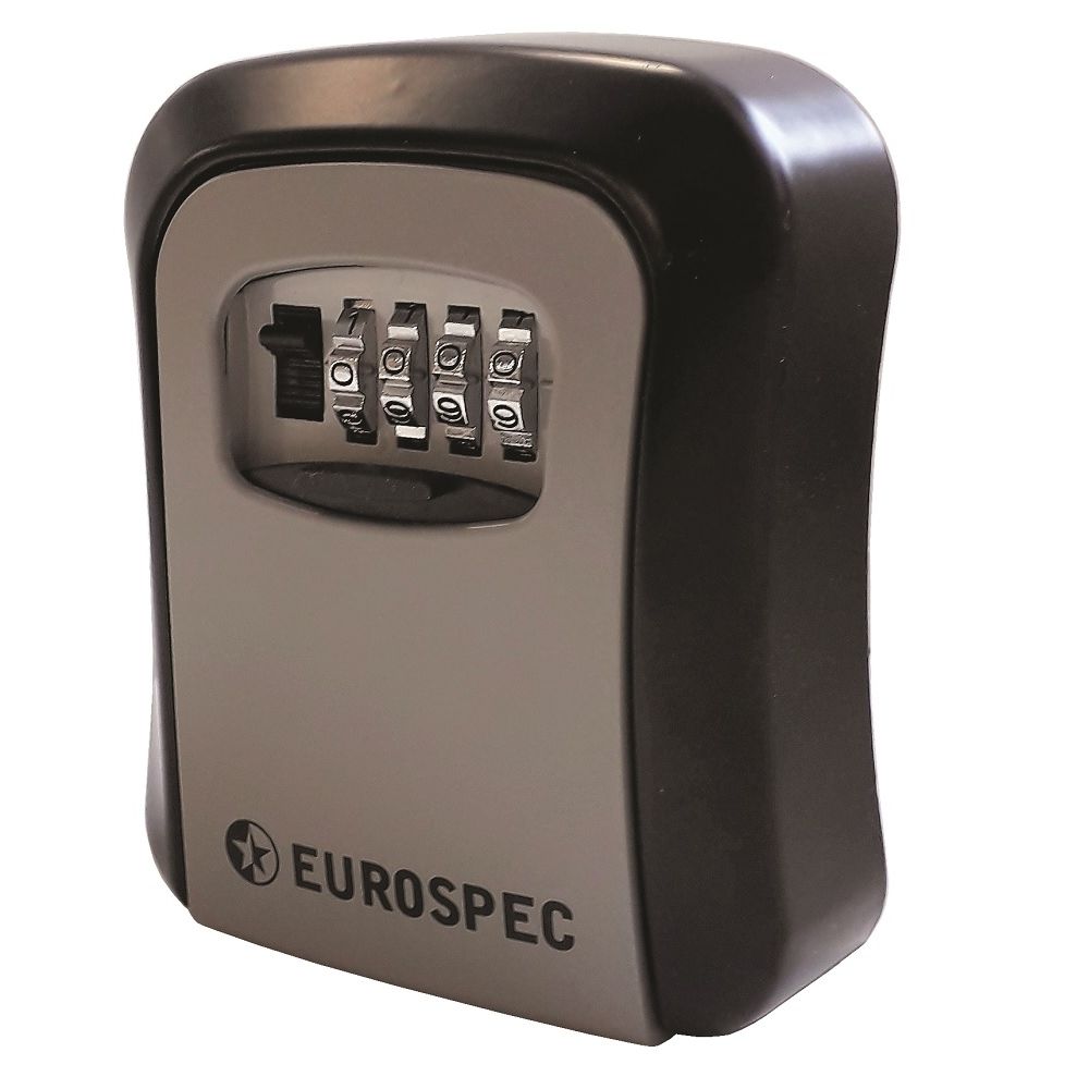 This is an image of a Eurospec - Combination Key Safe - Silver that is availble to order from T.H Wiggans Architectural Ironmongery in Kendal.