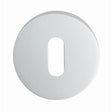 This is an image of Eurospec - Lock Escutcheon - Satin Anodised Aluminium available to order from T.H Wiggans Architectural Ironmongery in Kendal, quick delivery and discounted prices.
