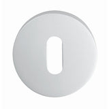 This is an image of Eurospec - Lock Escutcheon - Satin Anodised Aluminium available to order from T.H Wiggans Architectural Ironmongery in Kendal, quick delivery and discounted prices.