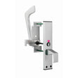 This is an image of Eurospec - Disabled Toilet Handle Set SAA - Satin Anodised Aluminium available to order from T.H Wiggans Architectural Ironmongery in Kendal, quick delivery and discounted prices.
