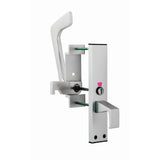 This is an image of Eurospec - Disabled Toilet Handle Set SAA - Satin Anodised Aluminium available to order from T.H Wiggans Architectural Ironmongery in Kendal, quick delivery and discounted prices.