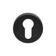 This is an image of Carlisle Brass - Euro Escutcheon - Matt Black available to order from T.H Wiggans Architectural Ironmongery in Kendal, quick delivery and discounted prices.