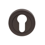 This is an image of Carlisle Brass - Euro Escutcheon - Matt Bronze available to order from T.H Wiggans Architectural Ironmongery in Kendal, quick delivery and discounted prices.