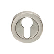 This is an image of Carlisle Brass - Euro Escutcheon - Satin Nickel available to order from T.H Wiggans Architectural Ironmongery in Kendal, quick delivery and discounted prices.