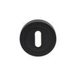 This is an image of Carlisle Brass - Lock Escutcheon - Matt Black available to order from T.H Wiggans Architectural Ironmongery in Kendal, quick delivery and discounted prices.