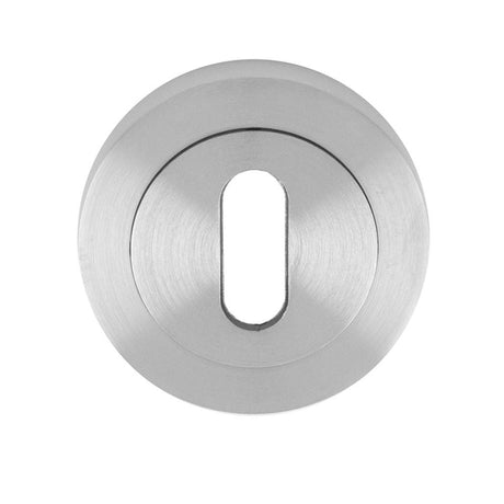 This is an image of Carlisle Brass - Lock Escutcheon - Satin Chrome available to order from T.H Wiggans Architectural Ironmongery in Kendal, quick delivery and discounted prices.