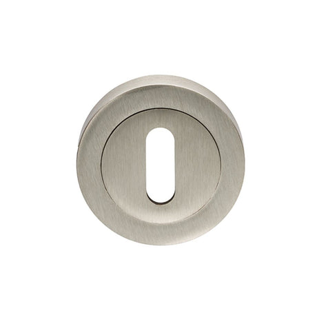 This is an image of Carlisle Brass - Lock Escutcheon - Satin Nickel available to order from T.H Wiggans Architectural Ironmongery in Kendal, quick delivery and discounted prices.