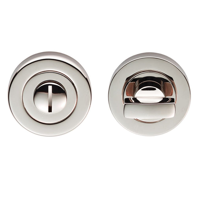 This is an image of Carlisle Brass - Thumbturn & Release - Polished Nickel available to order from T.H Wiggans Architectural Ironmongery in Kendal, quick delivery and discounted prices.