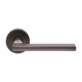 This is an image of Carlisle Brass - Trentino Lever on Rose - Matt Bronze available to order from T.H Wiggans Architectural Ironmongery in Kendal, quick delivery and discounted prices.