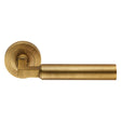 This is an image of Carlisle Brass - Amiata Lever on Rose - Antique Brass available to order from T.H Wiggans Architectural Ironmongery in Kendal, quick delivery and discounted prices.