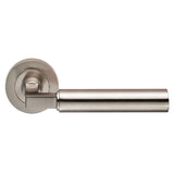 This is an image of Carlisle Brass - Amiata Lever on Rose - Satin Nickel available to order from T.H Wiggans Architectural Ironmongery in Kendal, quick delivery and discounted prices.