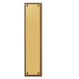This is an image of Carlisle Brass - Georgian Finger Plate 302 x 74mm - Polished Brass available to order from T.H Wiggans Architectural Ironmongery in Kendal, quick delivery and discounted prices.