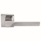 This is an image of Manital - Flash Lever on Square Rose - Polished Chrome available to order from T.H Wiggans Architectural Ironmongery in Kendal, quick delivery and discounted prices.