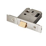 This is an image of a Eurospec - Easi-T Flat Latch 76mm - Satin Stainless Steel that is availble to order from T.H Wiggans Architectural Ironmongery in Kendal.