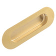 This is an image of Carlisle Brass - Radius Flush Pull - Satin PVD available to order from T.H Wiggans Architectural Ironmongery in Kendal, quick delivery and discounted prices.