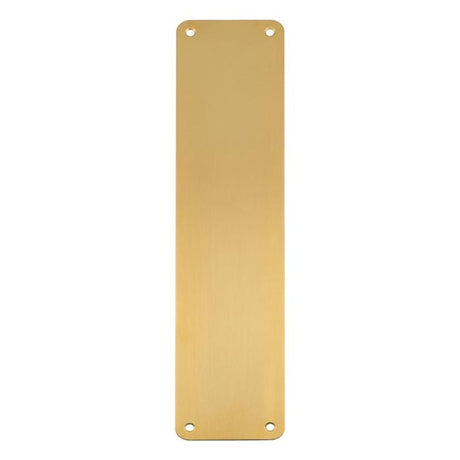 This is an image of Carlisle Brass - Finger Plate Plain 350 x 75mm - Satin PVD available to order from T.H Wiggans Architectural Ironmongery in Kendal, quick delivery and discounted prices.