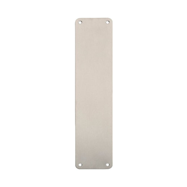 This is an image of Eurospec - Finger Plate Plain 350 x 75mm - SSS available to order from T.H Wiggans Architectural Ironmongery in Kendal, quick delivery and discounted prices.