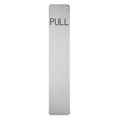 This is an image of Eurospec - Finger Plate Pull 350 x 75mm - SSS available to order from T.H Wiggans Architectural Ironmongery in Kendal, quick delivery and discounted prices.