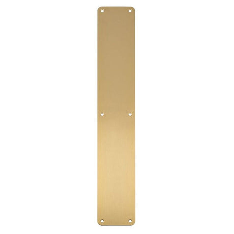 This is an image of Carlisle Brass - Finger Plate Plain 500 x 75mm - Satin PVD available to order from T.H Wiggans Architectural Ironmongery in Kendal, quick delivery and discounted prices.