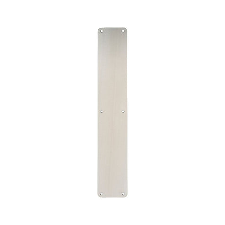 This is an image of Eurospec - Finger Plate Plain 500 x 75mm - SSS available to order from T.H Wiggans Architectural Ironmongery in Kendal, quick delivery and discounted prices.