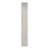 This is an image of Eurospec - Finger Plate Plain 650 x 75mm - SSS available to order from T.H Wiggans Architectural Ironmongery in Kendal, quick delivery and discounted prices.