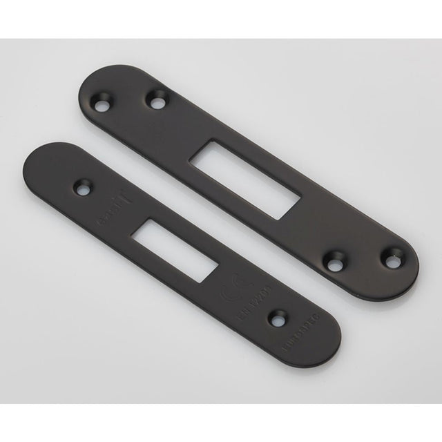 This is an image of a Eurospec - Forend Strike & Fixing Pack to suit Architectural Deadlocks (EDS/LDS) that is availble to order from T.H Wiggans Architectural Ironmongery in Kendal.