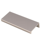 This is an image of a Carlisle Brass - Squared Edge Pull 100mm - Satin Nickel that is availble to order from T.H Wiggans Architectural Ironmongery in Kendal in Kendal.