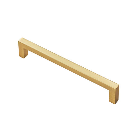 This is an image of a FTD - Block Handle - Satin Brass that is availble to order from T.H Wiggans Architectural Ironmongery in Kendal in Kendal.