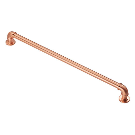This is an image of a FTD - Pipe Handle - Satin Copper that is availble to order from T.H Wiggans Architectural Ironmongery in Kendal in Kendal.