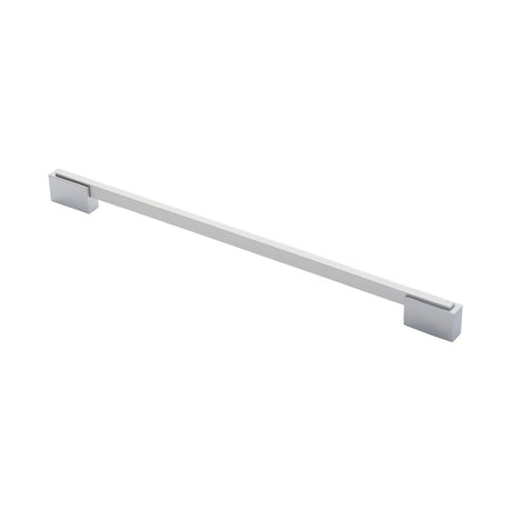 This is an image of a FTD - Aria Handle 320mm - Polished Chrome/Matt Satin Chrome that is availble to order from T.H Wiggans Architectural Ironmongery in Kendal in Kendal.