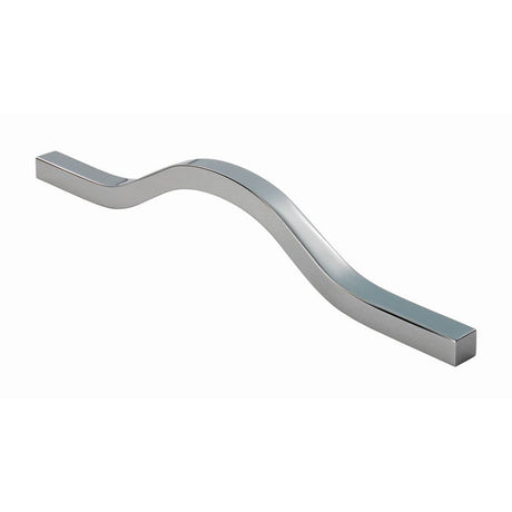 This is an image of a FTD - Ovenco Handle 160mm - Polished Chrome that is availble to order from T.H Wiggans Architectural Ironmongery in Kendal in Kendal.