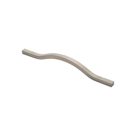 This is an image of a FTD - Ovenco Handle 192mm - Satin Nickel that is availble to order from T.H Wiggans Architectural Ironmongery in Kendal in Kendal.