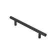 This is an image of a FTD - Steel T-Bar Handle 128mm - Matt Black that is availble to order from T.H Wiggans Architectural Ironmongery in Kendal in Kendal.