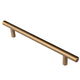 This is an image of a Carlisle Brass - Steel T-Bar Handle 160mm - Antique Brass that is availble to order from T.H Wiggans Architectural Ironmongery in Kendal in Kendal.