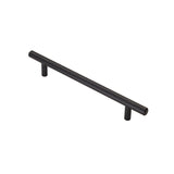 This is an image of a FTD - Steel T-Bar Handle 160mm - Matt Black that is availble to order from T.H Wiggans Architectural Ironmongery in Kendal in Kendal.